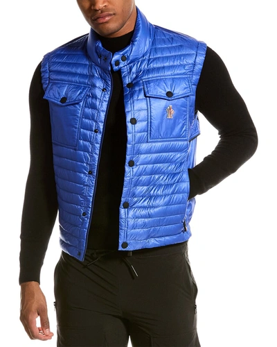 Moncler Grenoble Ollon Vest Gilet In Blue