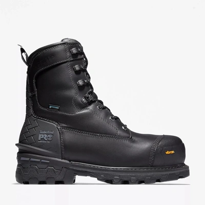 Timberland Men's Boondock Hd 8" Composite Toe Waterproof Work Boot In Black