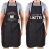 Zulay Kitchen (2-pack) Funny Aprons For Women, Men & Couples In Black