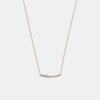 COACH OUTLET SIGNATURE PAVÉ BAR NECKLACE