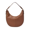 Fossil Harwell Leather Crescent Bag In Brown