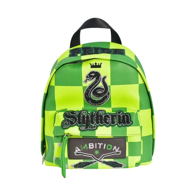 Fred Segal/warner Brothers Fred Segal Harry Potter Checker Slytherin Mini Backpack In Green