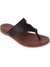 MIA AMORE PATRICIAA WOMENS FAUX LEATHER SUMMER THONG SANDALS