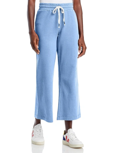 Chaser Womens Fleece Flare Sweatpants In Blue