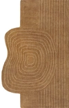 Jonathan Y Retro Bohemian Abstract Striped Handwoven Wool Light Brown/beige Area Rug