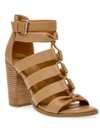 DOLCE VITA BILLY WOMENS FAUX LEATHER STRAPPY GLADIATOR SANDALS