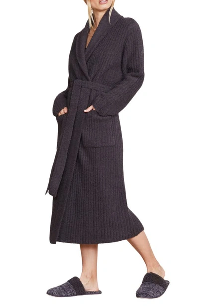 Barefoot Dreams Cozychic™ Rib Robe In Carbon