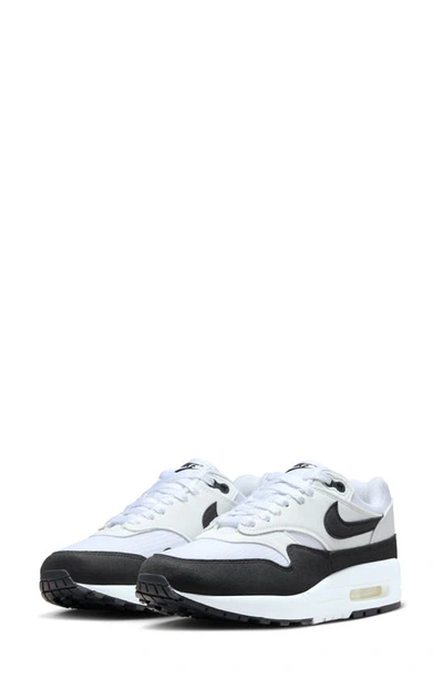 Nike Air Max 1 '87 Trainer In Black/white/white
