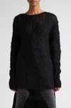 JUNYA WATANABE OPEN STITCH MOHAIR & WOOL SWEATER