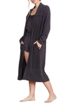 Barefoot Dreams Cozychic Ultra Lite Open-front Cardigan In Carbon