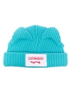 Charles Jeffrey Loverboy Chunky Ears Logo-patch Beanie In Blue