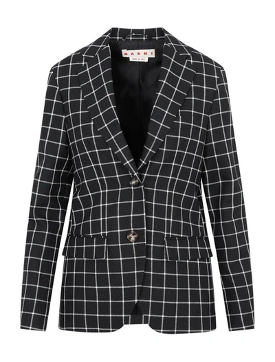 Marni Checked Long In Black