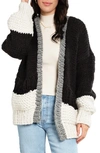 SAACHI COLORBLOCK OVERSIZE CARDIGAN