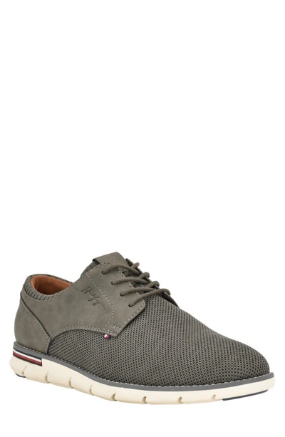 Tommy Hilfiger Men's Winner Casual Lace Up Oxfords Men's Shoes In Medium Grey Knit Multi