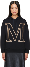 MAX MARA NAVY PRINTED HOODIE