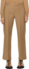 'S MAX MARA BROWN PLEATED TROUSERS