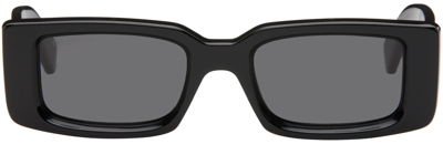 Off-white Black Arthur Sunglasses In Black Dark Grey