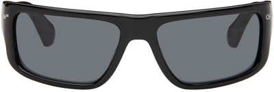 Off-white Black Bologna Sunglasses In Black Dark Grey