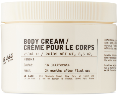 Le Labo Hinoki Body Cream, 250 ml In White