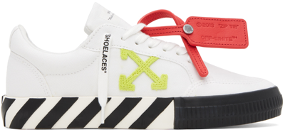 Off-white White Vulcanized Trainers In White Lime