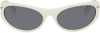 Off-white Napoli Round-frame Sunglasses In White Dark Grey