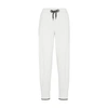Brunello Cucinelli Tapered-leg Cashmere Track Pants In Blanc