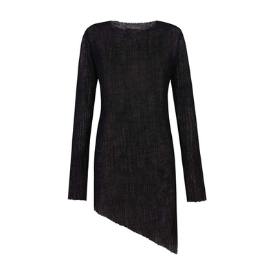 Cortana Maryam Top In Virgin Wool In Black