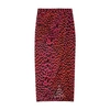 Zadig & Voltaire Jamelia Animal Print Silk Skirt In Rose