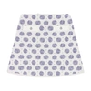 Maje Julia Monogram Knit Miniskirt In Monogramme_clover_ecru_bleu
