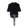 Maje Cropped-top Mit Schleifenverschluss In Black