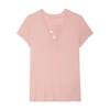 Zadig & Voltaire Story Fishnet T-shirt In Pink