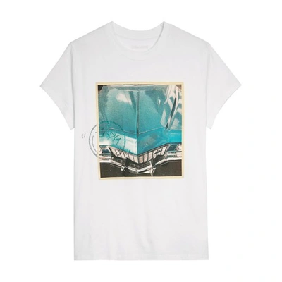 Zadig & Voltaire Zoe Photo Print Embellished Cotton Tee In Lin
