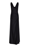 RABANNE COWL-NECK JERSEY MAXI DRESS