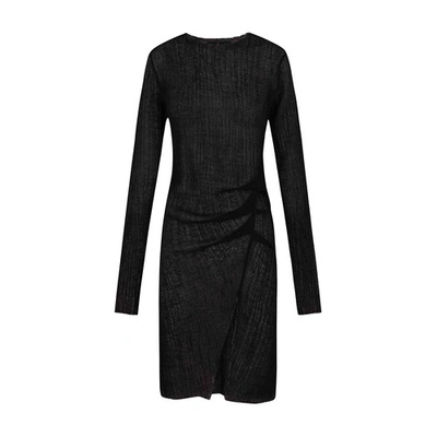 Cortana Maryam Dress In Virgin Wool In Black