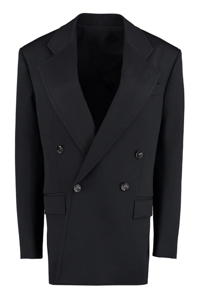 Bottega Veneta Double Breasted Tailored Blazer In Black