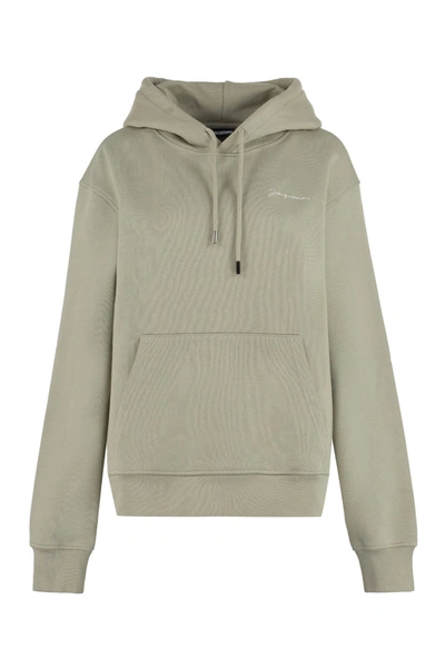 Jacquemus Khaki 'le Sweatshirt Brodé' Hoodie