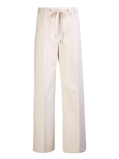Moncler Cotton Trousers In White