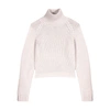 MAJE CROPPED KNIT JUMPER WITH LACED BACK