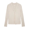 Zadig & Voltaire Daffy Cashmere Embellished Cardigan In Mastic