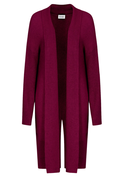 Loop Cashmere Cashmere Edge To Edge Cardigan In Barolo Red