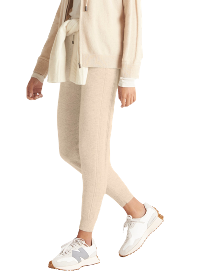 Loop Cashmere Cashmere Joggers In Natural Beige