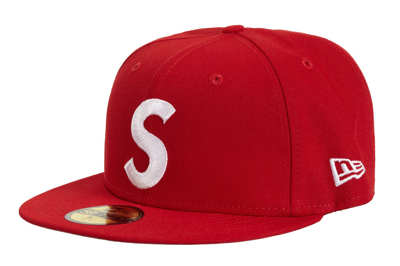 Pre-owned Supreme Jesus Piece S Logo New Era 59fifty Hat Red
