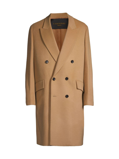Cardinal Of Canada Men's Thomas Wool & Cashmere-blend Double-breasted Coat In Camel