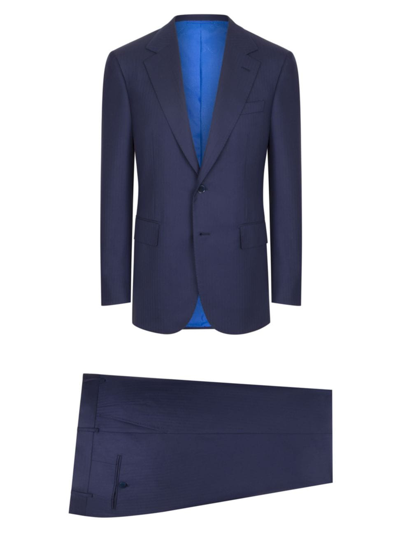 Stefano Ricci Men's Two-button Suit In Navy Blue