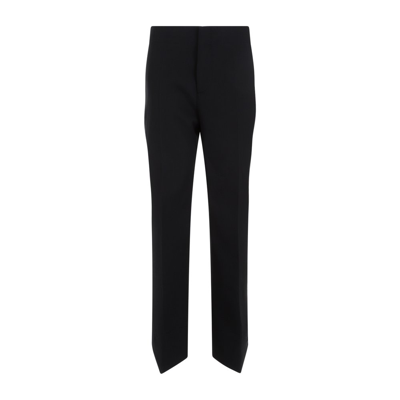 Bottega Veneta Pleated Front Tailored Trousers In Black