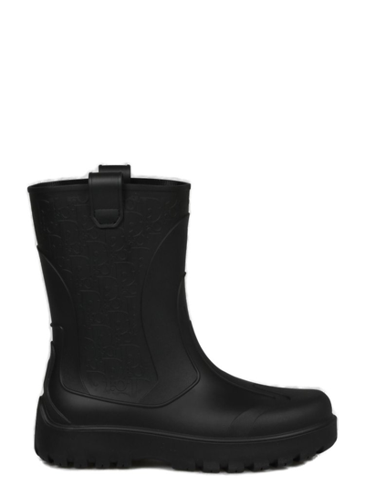 Dior Garden Rain Boots In Black