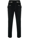 Isabel Marant Izis Slim-cut Cotton Trousers In Black