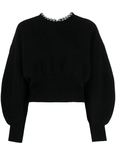 Alexander Wang Ball Detailed Sweater In Black