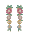 Eye Candy La Cz Shaline Flower Drop Earrings