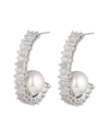 Eye Candy La Cz Ava Half Loop Earrings